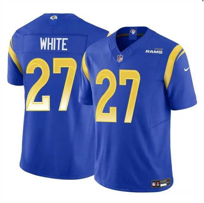 Youth Los Angeles Rams #27 Tre%27Davious White Blue 2024 F.U.S.E. Vapor Untouchable Stitched Jersey Dzhi